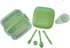 Titiz Traveling Tableware Set, 32 Pieces - Green, Made in Turkey