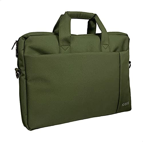 Iconz Geneva Classic Laptop Bag, 15 Inches, Khaki