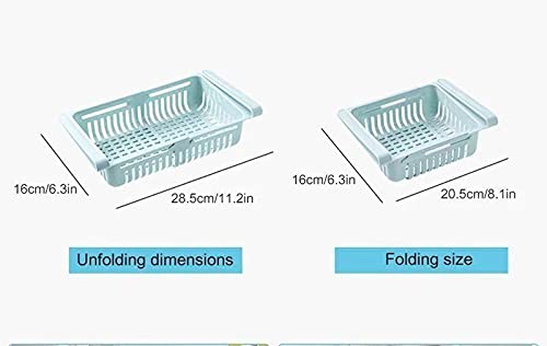 Generic Expandable Plastic Fridge Drawer, 4-Piece Set