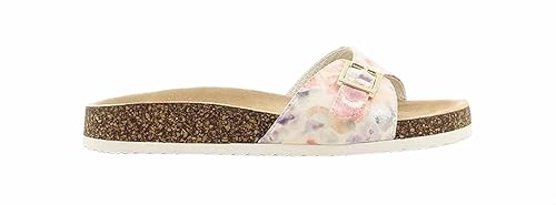 Sprox Women's Floral-Pattern Buckle-Strap Slide Slippers