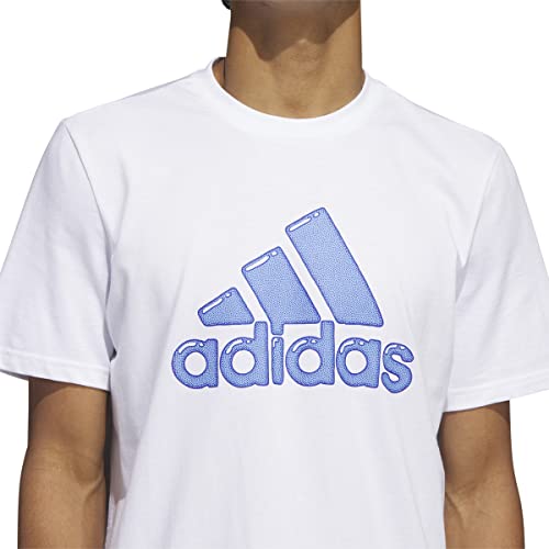 تيشيرت جرافيك رجالي من Adidas M FILL G T (أكمام قصيرة) HS2512، أبيض، مقاس 3XL