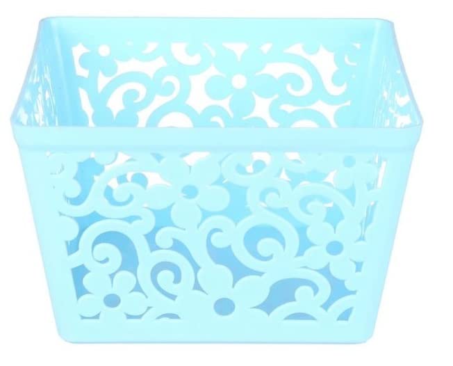 Elyassin Square Plastic Basket - Multicolored