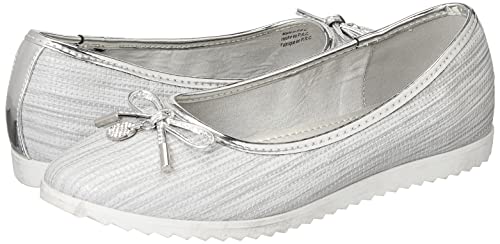 Sprox Bow-Detail Perforated Ballerina Shoes for Women