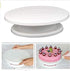 Generic Plastic Cake Turntable Rotating Anti-Skid Round Cake Decorating Stand, 11In