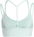 Adidas YO ESS LS BRA HE0125 - Women's Light Support Training Sports Bra (Ice Mint)