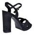 Pixi Suede Cross Strap Open Front High Heel Sandals for Women