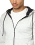 CAESAR Men's Zipped Hoodie with Front Pockets