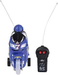 998-15A High-Speed Motorcycle Racing with Radio Control for Children - Blue and Black