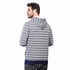 COUP Men's Slim Fit Striped Hoodie with Long Sleeves and Kangaroo Pockets