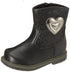 Sprox Mixed Media Stitched-Heart Detail Side-Zip Mid-Calf Boots for Girls