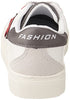 J.B Collection Two-Tone Side Stitched Star Detail Lace-Up Shoes for Girls - White and Grey