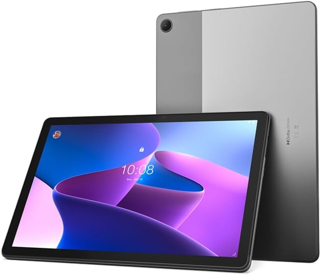 Lenovo Tab M10 3rd Gen, Wi-Fi & 4G LTE with Calling, Folio Case & Protective Film, 10.1" WUXGA (1920x1200) Touch Display, Unisoc T610 Processor, 4GB RAM, 64GB Storage - Storm Grey