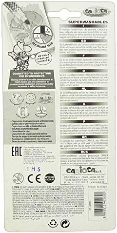 Carioca Bi-Color Twin Nib Felt Tip Pen (Pack of 6)