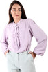 ESLA Long-Sleeved Plain Blouse for Women