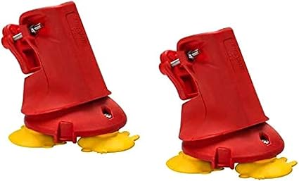 Gimi 4013643 B-Lock Stair Anti-Slip Stabilizers, 2 Pieces - Red & Yellow