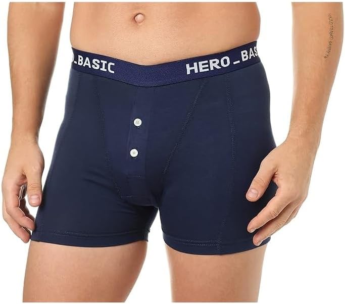 Hero Basic Men's Set of 4 Round Neck T-Shirts + Free Boxer Underwear (Pack of 5)