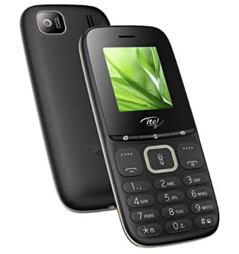 هاتف Itel It2173 بشريحتي اتصال - شاشة 1.8 بوصة - كاميرا خلفية - 2G، أسود