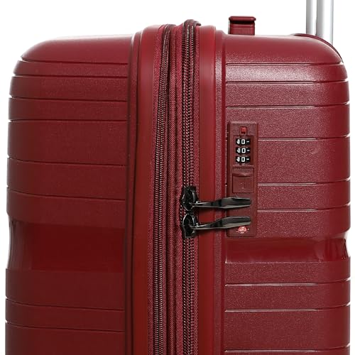 CROSSLAND Unbreakable Trolley Luggage with TSA Lock - 24 Inch