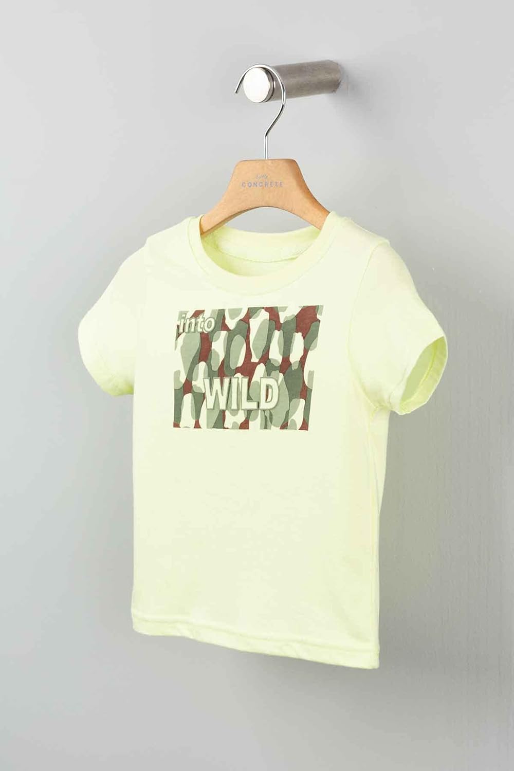 CONCRETE Organic T-Shirt For Boys, Light Green