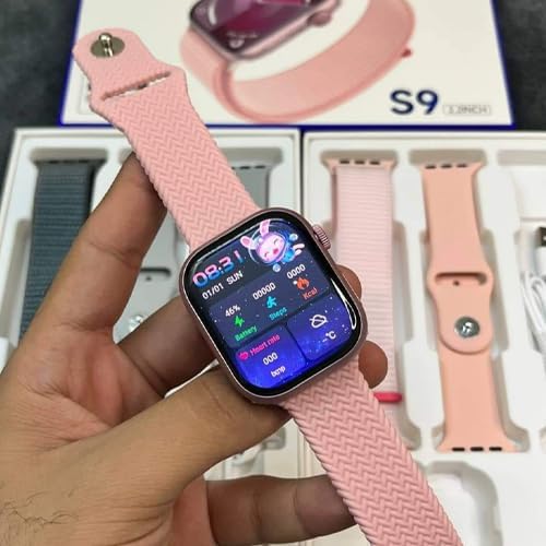 Telzeal S9 3ST Smartwatch – 2.2 Inch AMOLED Display | Pink