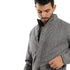 Andora Men's Zipper Through Neck Linen Jacket