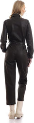 Ravin Women's Long-Sleeve Leather Jumpsuit