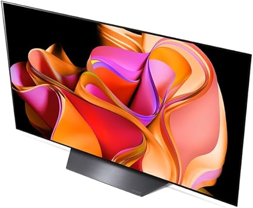 تلفزيون LG OLED evo بحجم 55 بوصة - سلسلة CS3، نظام WebOS الذكي AI ThinQ، جهاز التحكم السحري، تصميم سينمائي بأربعة جوانب، Dolby Vision HDR10، HLG، AI Picture Pro، AI Sound Pro (قناة 9.1.2)، Dolby Atmos (الطراز: OLED55CS3VA.AFU)