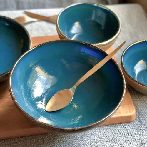 Decobate Handmade Blue Serving/Salad Bowl