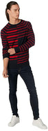 Splash Striped Round Neck Long Sleeves Sweatshirt for Men