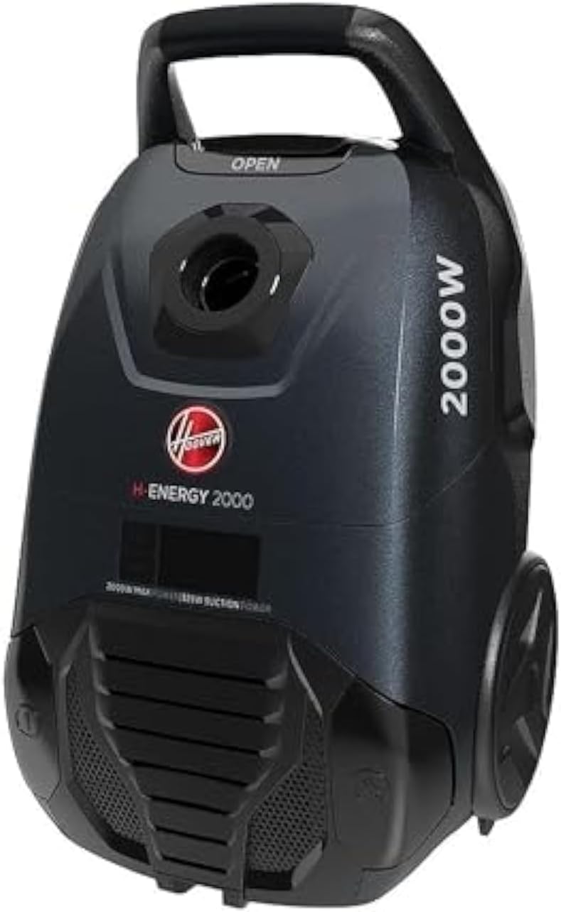 Hoover 2000 Watt Vacuum Cleaner, HEPA Filter, Black - TTELA2000BSC