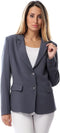 esla_Solid Long Sleeves Buttoned Blazer