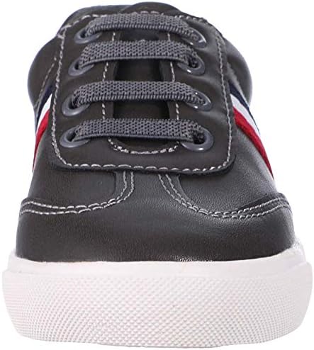 Karisma J.B Collection Faux Leather Side-Stripe Low-Top Lace-Up Shoes for Boys