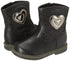 Sprox Mixed Media Stitched-Heart Detail Side-Zip Mid-Calf Boots for Girls