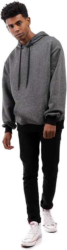 Ravin mens Ravin 96021 Heather Black Hoodie With Kangaroo Pocket Sweatshirt