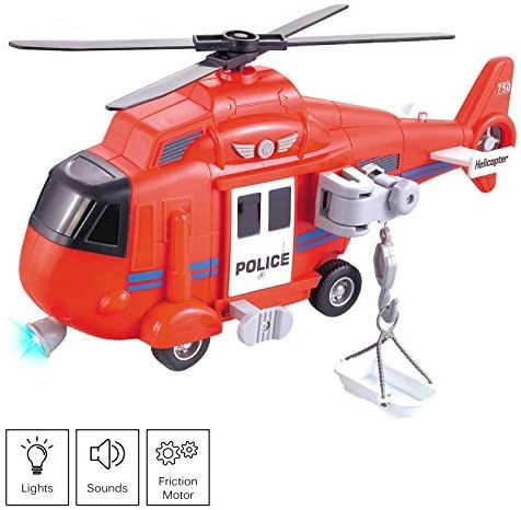 bingo City Rescue Helicopter Sound/Light - Multi-Color