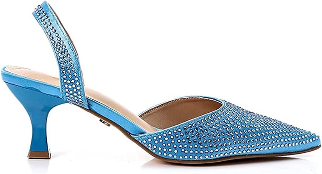 Dejavu Women's Rhinestones Slingback Pump – 3 CM Heel (Model XKK)