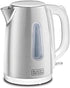 Black & Decker 2200W 1.7L Cordless Electric Kettle With Water-Level Indicator, Removable Filter, Auto Shut-Off And Stainless Steel Body, Perfect for Warm Beverages JC454-B5