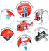 bingo City Rescue Helicopter Sound/Light - Multi-Color