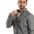 Andora Men's Zipper Through Neck Linen Jacket