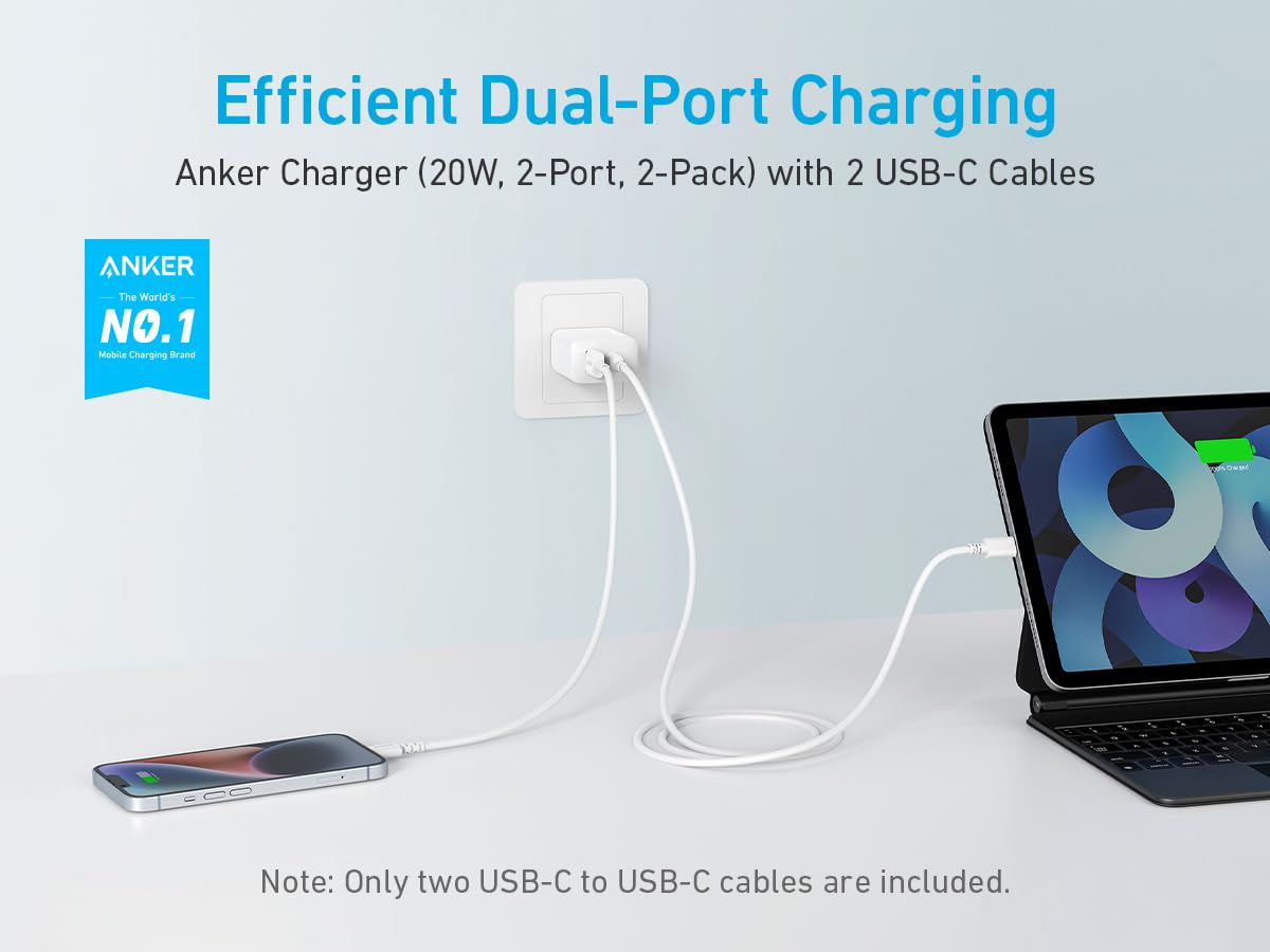 Anker 20W Wall Charger - White (Model A2348L21)