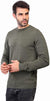 COUP Men's Solid Sweater with Crew Neck and Long Sleeves