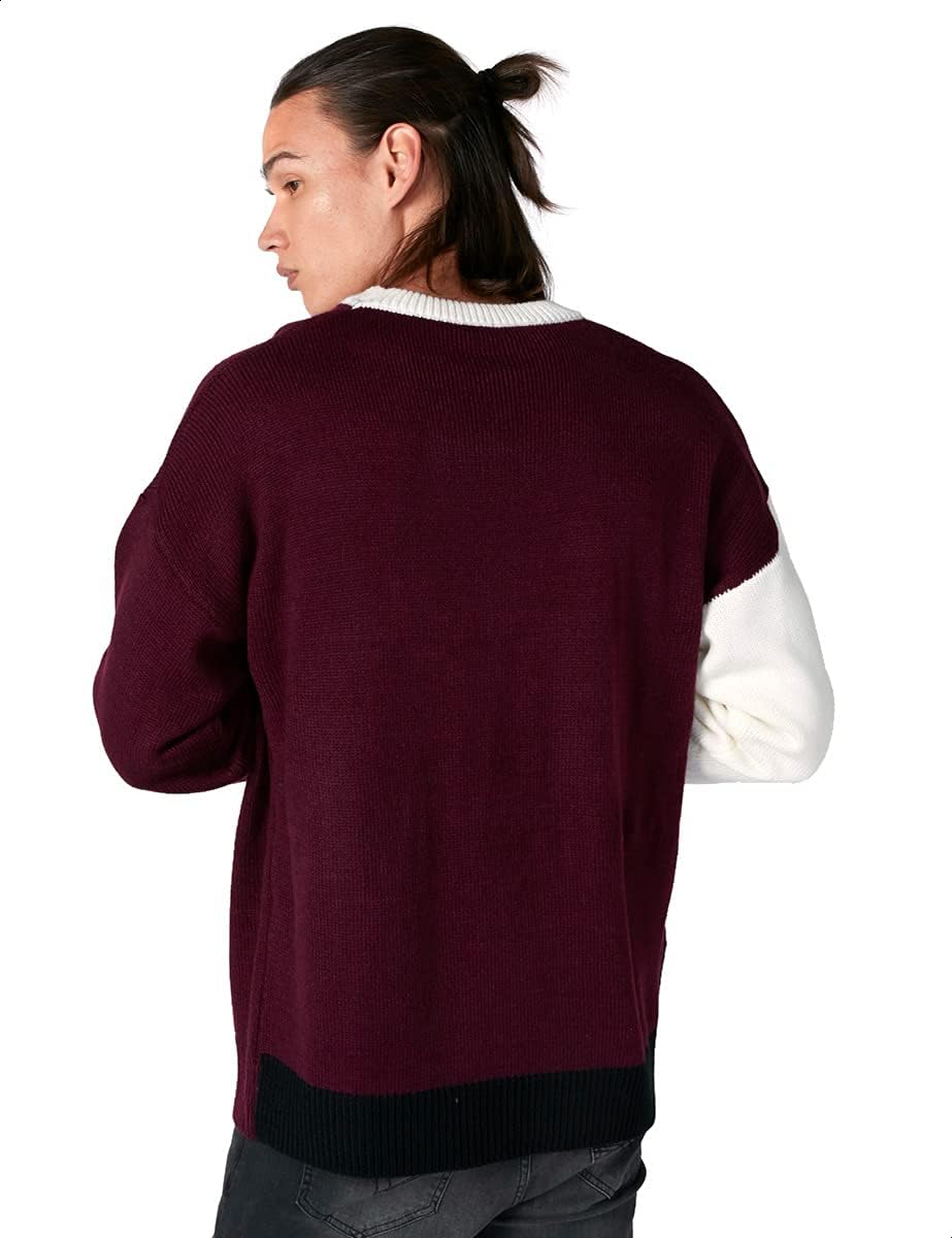 Splash Men's  Pullover with Stitched Detail and Ribbed Trims