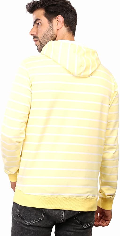 COUP Men's Slim Fit Striped Hoodie with Long Sleeves and Kangaroo Pockets (Pack of 2)