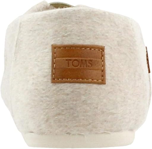 TOMS Stitched Logo Heel Tab Wool Slip-On Shoes For Women