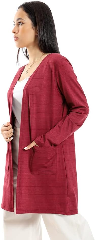 JAMILA Women's Short Cardigan with Front Pockets