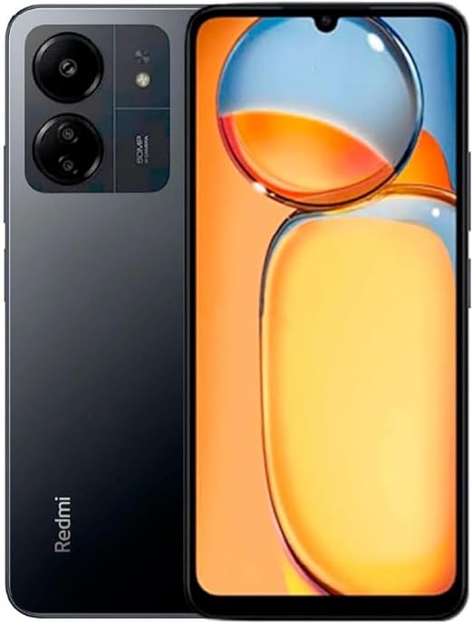 Xiaomi Redmi 13C Dual SIM Smartphone with 6GB RAM, 128GB ROM, 6.74-Inch Display, 4G Connectivity, High-Resolution Camera, Efficient Performance, Sleek Design - Midnight Black