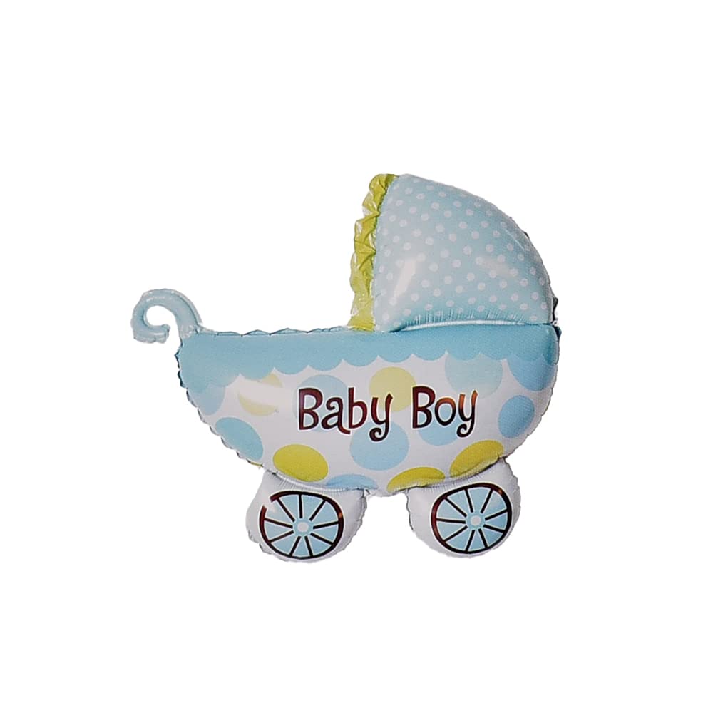 Foil Balloon with Baby Boy Stroller Design for Party - 72 x 78 cm, Multi-Color