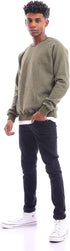 Ravin Men's 96034 Slip-On Heather Olive Long Sleeve Sweatshirt