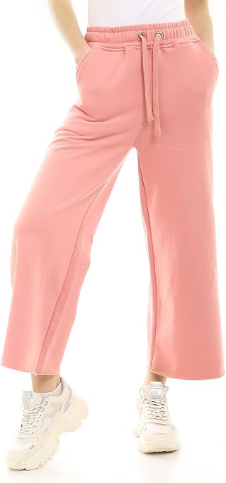 Ravin Women's Wide-Leg Coral Fleece Pants with Elastic Waist and Drawstring - Style 96945