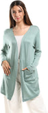 JAMILA Women's Short Cardigan with Front Pockets